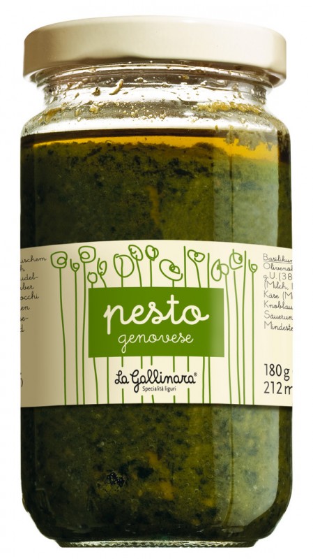 Pesto Genois, Pesto Genois, La Gallinara - 180g - Verre