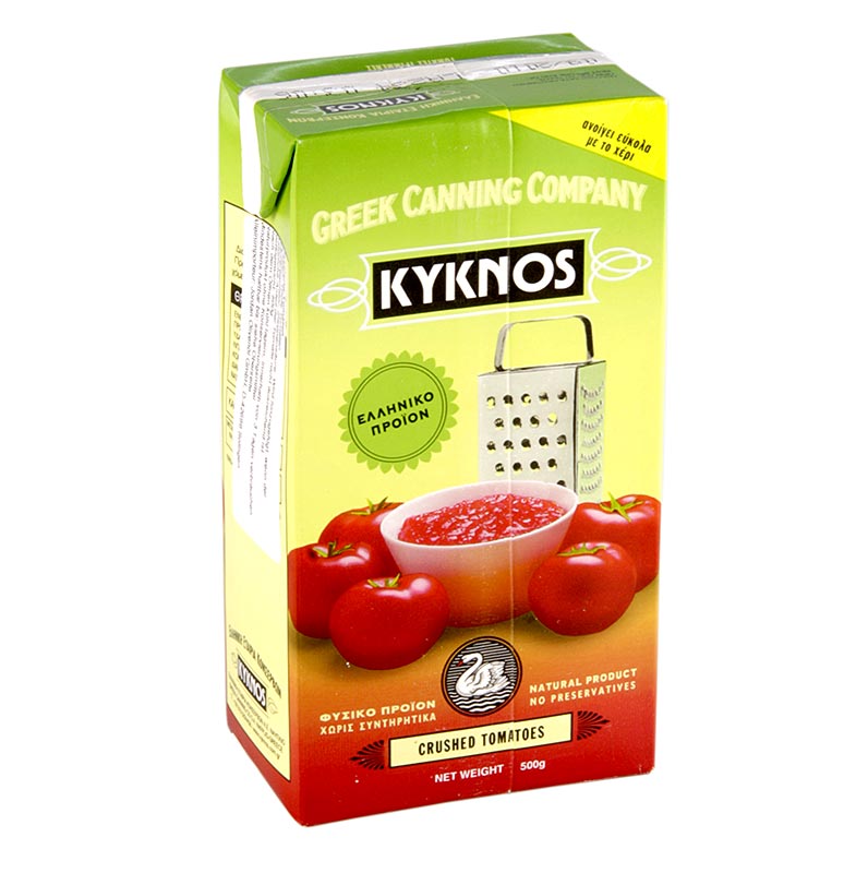 Tomates coados, Kyknos, Grecia - 500g - Pacote Tetra