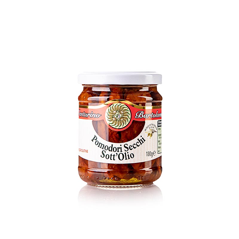 Getrocknete Tomaten, in extra nativem Olivenöl, Venturino - 180 g - Glas