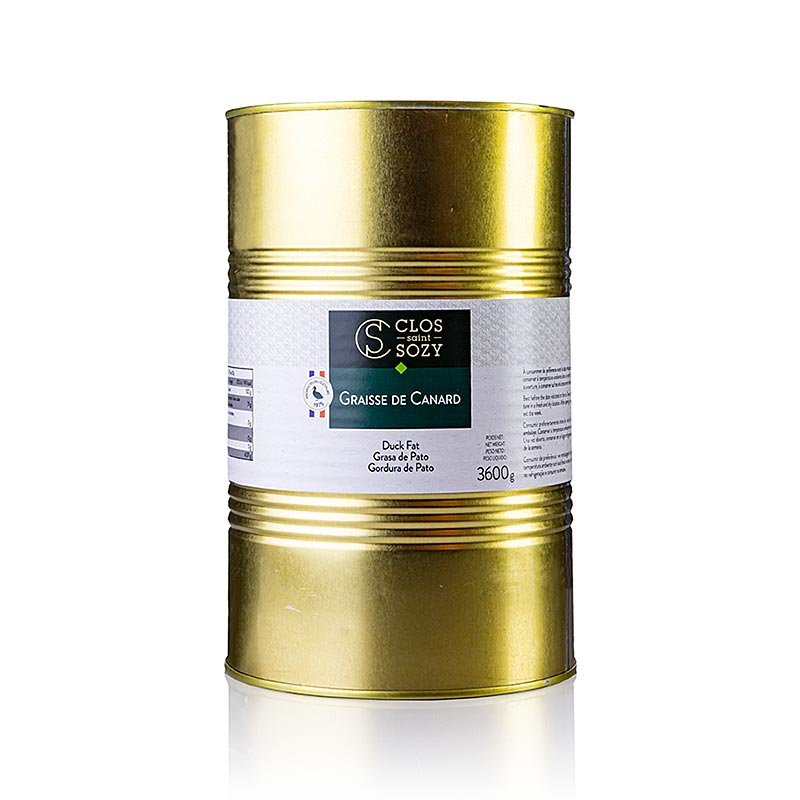 Duck lard (duck fat), Clos Saint Sozy - 3.6kg - 