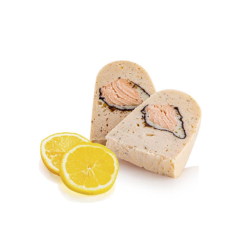 Zalmterrine met nori-zeewier en een zalmkern, ca. 800 g - 800g - PE-schaal