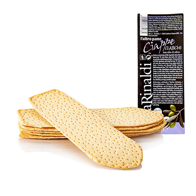 Ciabattine with coarse salt - flat bread dough flatbreads like breadsticks - 140g - Peel