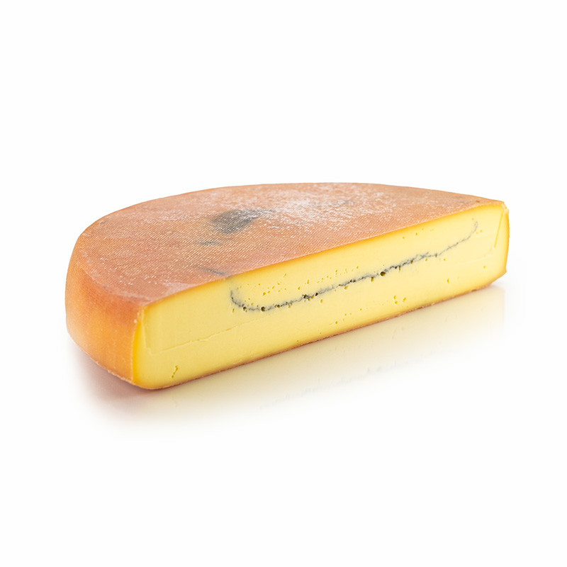 Morbier AOP, semi-hard cheese, half wheel - approx. 3.5 kg - foil