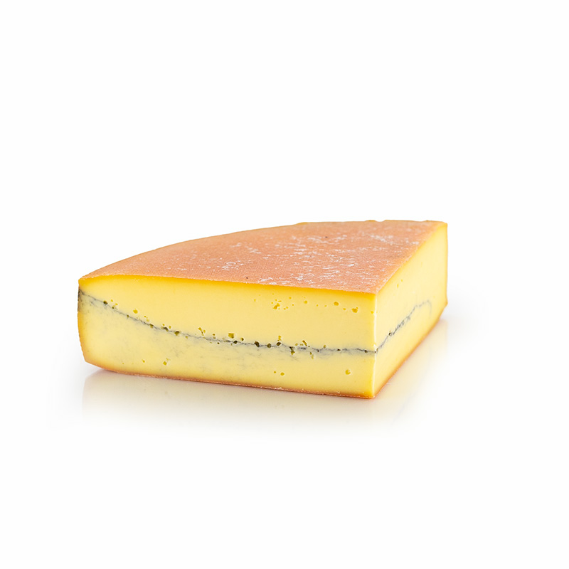 Morbier A.O.P., Halbfester Schnittkäse, viertel Laib - ca. 1,75 kg - Folie