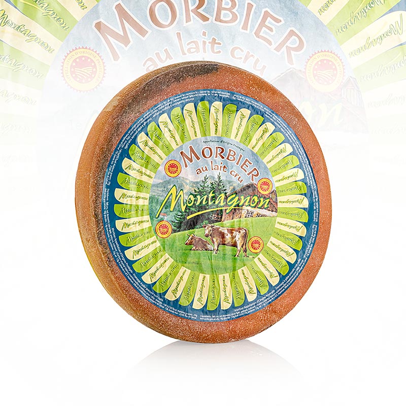 Morbier AOP, semi-hard cheese, whole wheel - approx. 7 kg - Loose