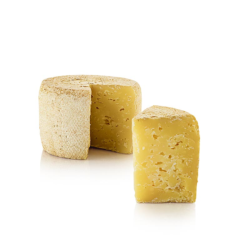 Deichkase GOLD, fromage a pate dure, meule entiere, Hof Backensholz, BIO - environ 500 g - vide