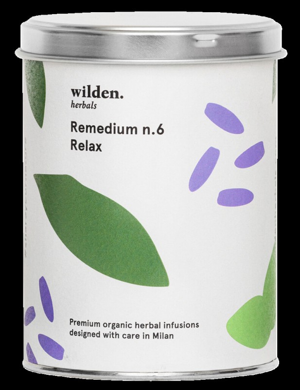 Remedium n.6 Relax, Bio, Teemischung Relax, lose, Bio, Wilden herbals - 90 g - Dose