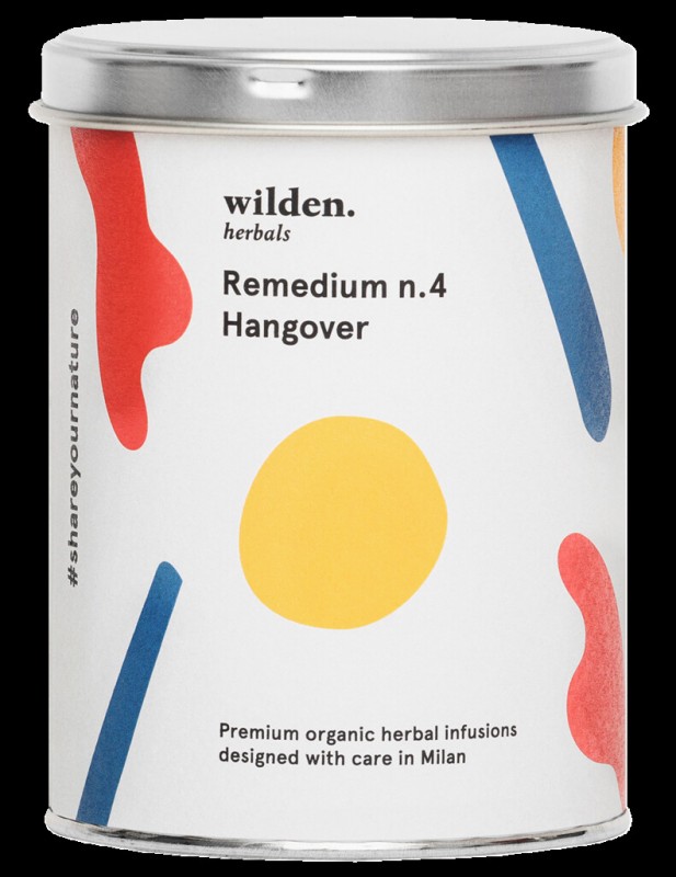 Remedium n.4 Mabuk, organik, campuran teh Mabuk, longgar, organik, Wilden herba - 90g - boleh