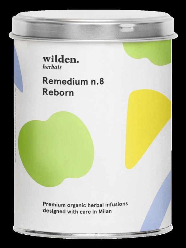 Remedium n.8 Reborn, biologico, miscela di te Reborn, sfuso, biologico, erbe selvatiche - 90 g - Potere