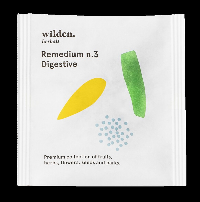 Remedium n.3 Digestive Pack, Organic, Tea Blend Digestive Pack, Sachet, Organic, Wild Herbals - 10x2g - pack