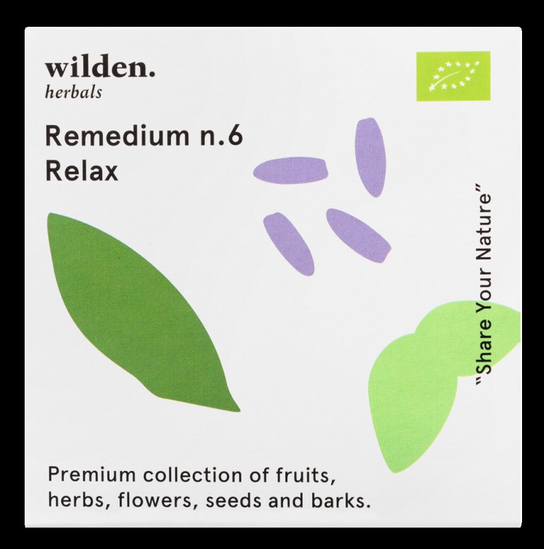 Remedium n.6 Relax Pack, Bio, Teemischung Relax Pack, Beutel, Bio, Wilden herbals - 10 x 2 g - Packung