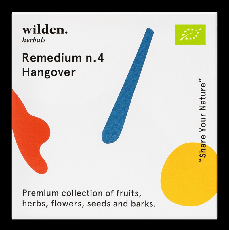 Remedium n.4 Hangover Pack, luomu, teesekoitus Hangover Pack, laukku, luomu, Wilden herbals - 10 x 2 g - pakkaus