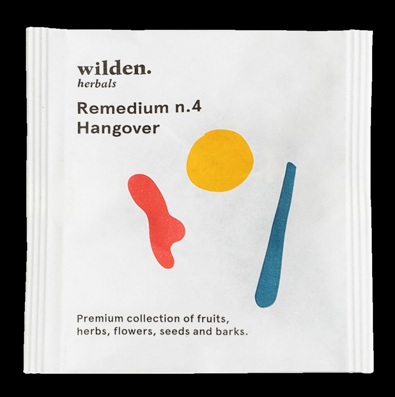 Remedium n.4 Hangover Pack, luomu, teesekoitus Hangover Pack, laukku, luomu, Wilden herbals - 10 x 2 g - pakkaus