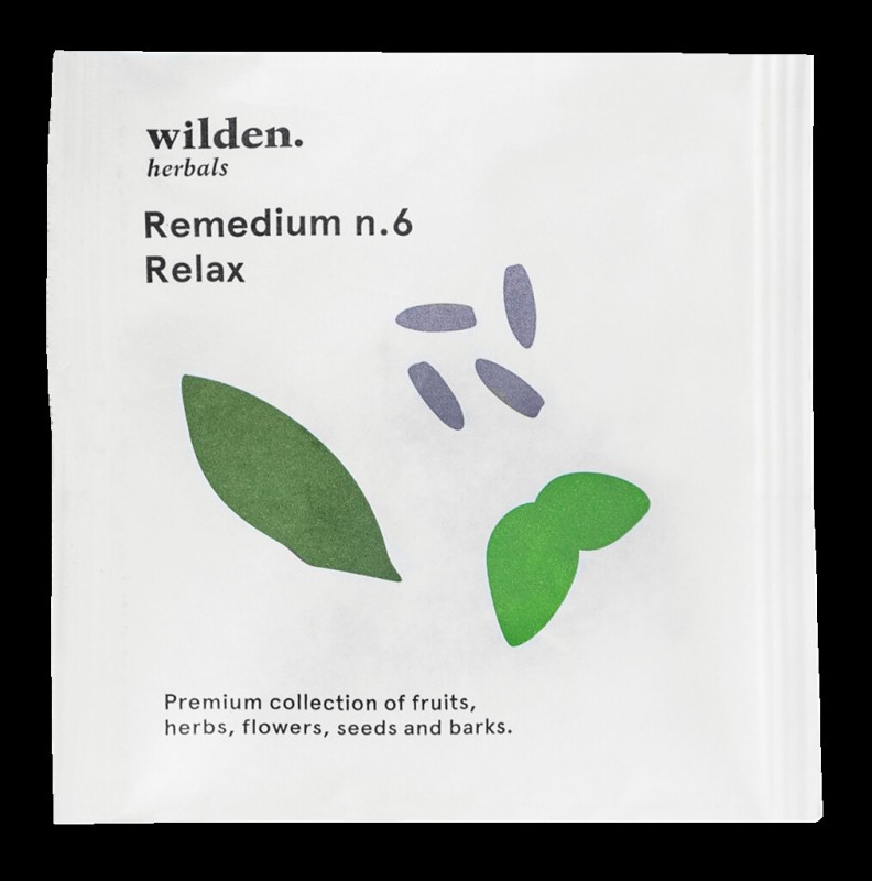 Remedium n.6 Relax Pack, biologico, miscela di te Relax Pack, borsa, biologico, erbe selvatiche - 10 x 2 g - pacchetto