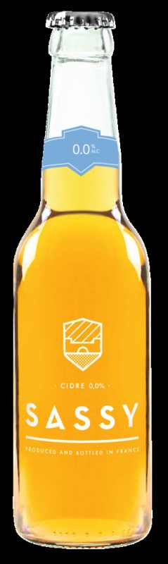 Cider 0.0%, organic, alcohol-free cider, organic, sassy - 0.275l - Bottle