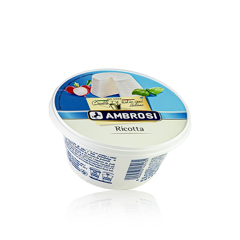 Ricottakaas, gemaakt van koemelk, ambrosi - 250 gr - PE-schaal