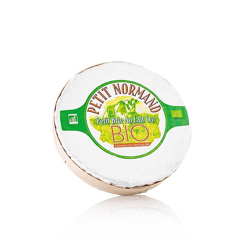 Brie Petit Normand, Rohmilch Weichkäse, ganzer Laib, BIO - ca.1.000 g - Folie