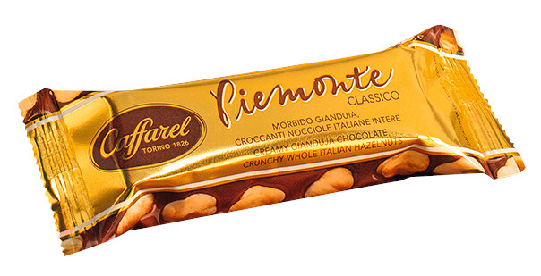 Piemonte Snack, Espositore, Tavolette di Torrone alla Nocciola, Espositore, Caffarel - 24 x 33 g - display