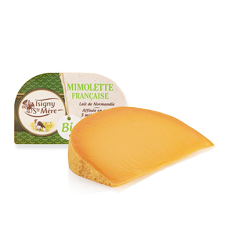 Mimolette, French hard cheese made from cow`s milk, ORGANIC - 200g - film