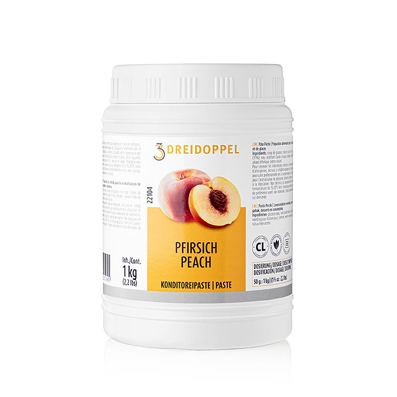 Persikopasta, tre-dubbel, nr 221 - 1 kg - Pe kan