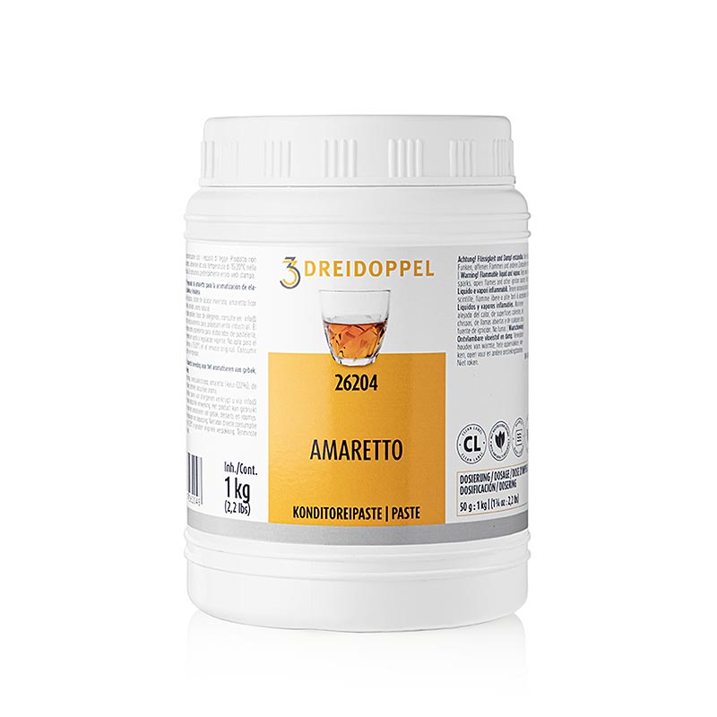 Amaretto paste, three doubles, No.262 - 1 kg - Pe-dose