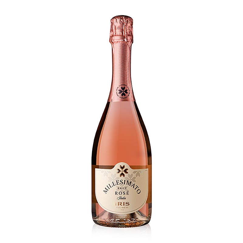 2022er Spagnolo Spumante Rose brut, 11,5 % vol., Iris Vigneti - 750 ml - Flasche