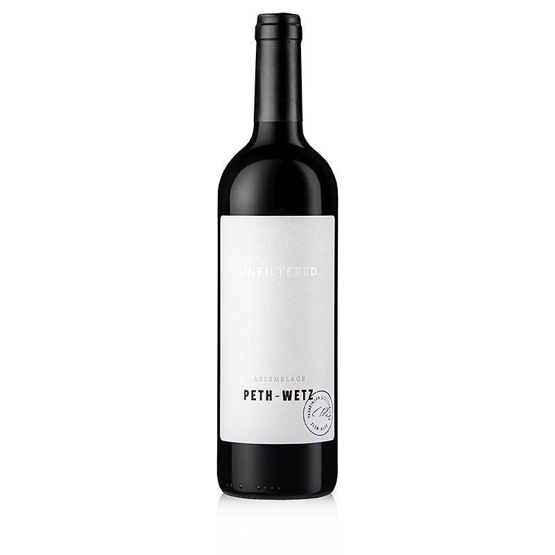 Peth-Wetz 2021 Montagem vinho tinto seco nao filtrado QW Rheinhessen 0,75l - 750ml - Garrafa