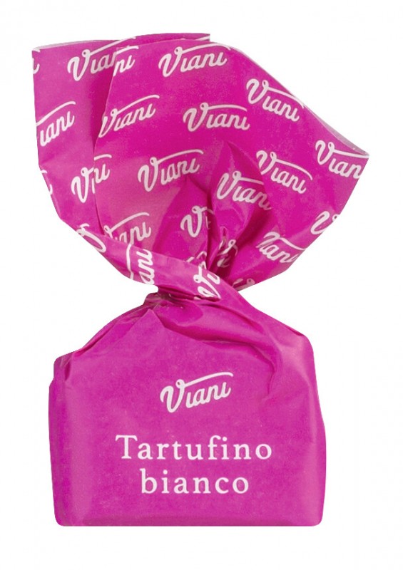 Tartufini dolci bianchi, sfusi, trufas de chocolate branco com avelas, solto, Viani - 1.000g - kg