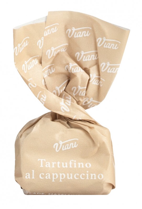 Tartufini dolci al cappuccino, sfusi, white chocolate truffle with coffee, loose goods, Viani - 1,000g - kg