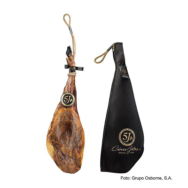 Cinco Jotas - 100% acorn-fed Iberico ham, whole, with bone - approx. 6.5 kg - Cardboard