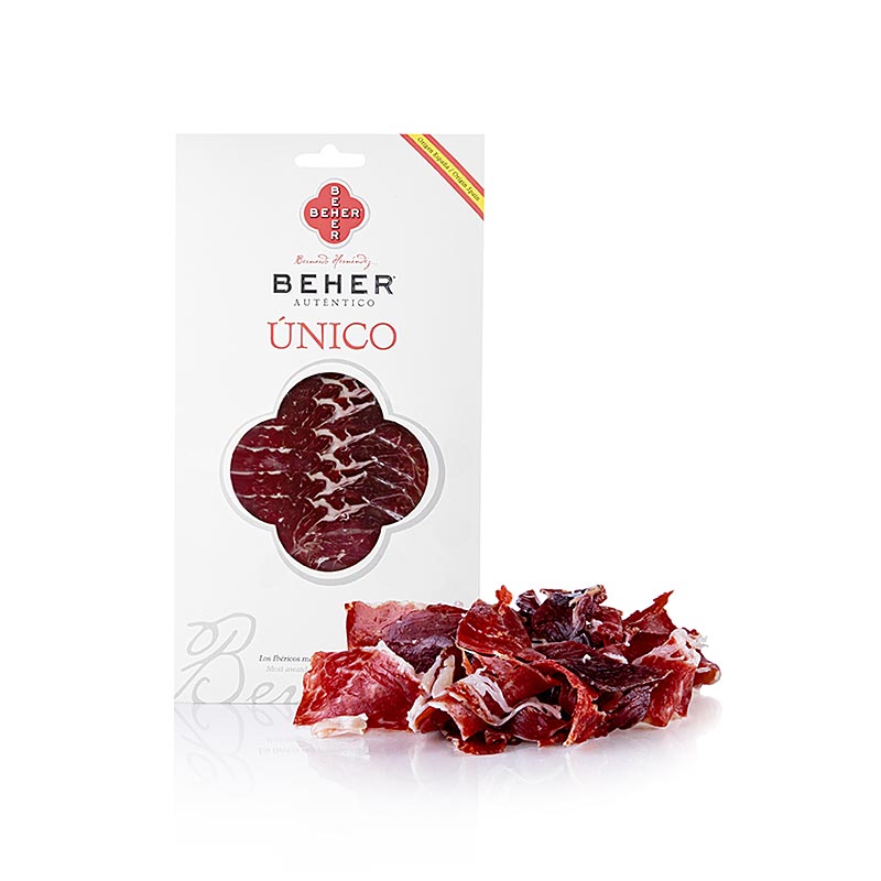 Jamon Iberico Cebo de Campo Unico, prosciutto affettato, Beher - 100 g - pacchetto