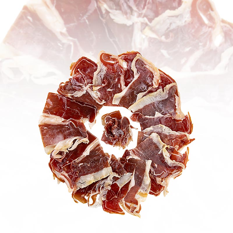 Iberico Cebo Hinterschinken, 50% Iberico, mind. 36 Monate, geschnitten - 100 g - Vakuum