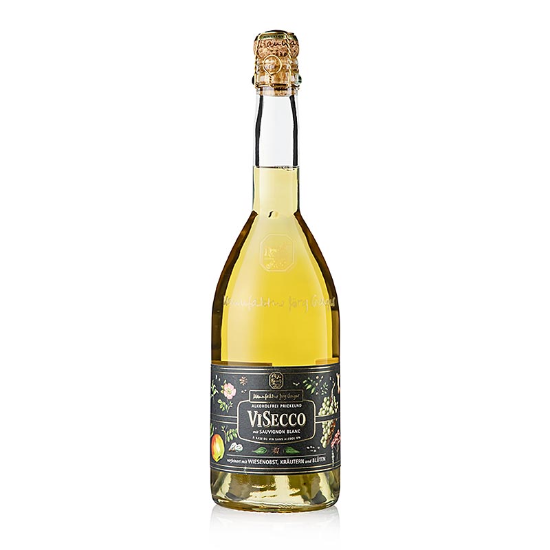 Jorg Geiger Visecco Sauvignon Blanc (owoce, ziola, kwiaty) bezalkoholowy 0,75l - 750ml - Godziny