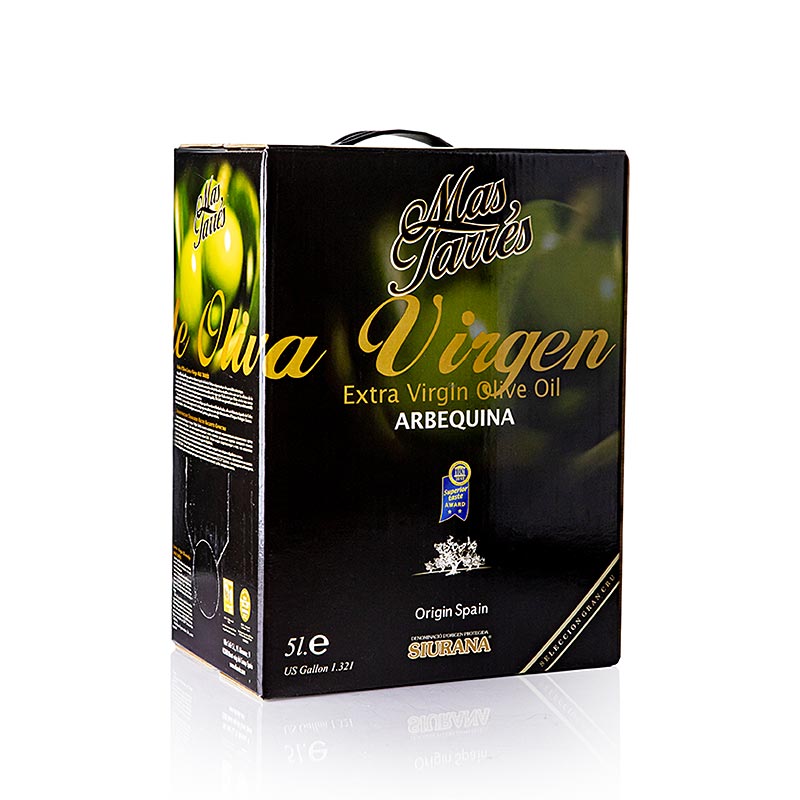 Oli d`oliva verge extra, Mas Tarres Oliva Verde, Arbequina, DOP / DOP Siurana - 5 litres - recipient