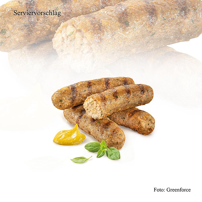 Greenforce Mix für vegane Bratwurst aus Erbsenprotein, Klassik - 125 g - Beutel