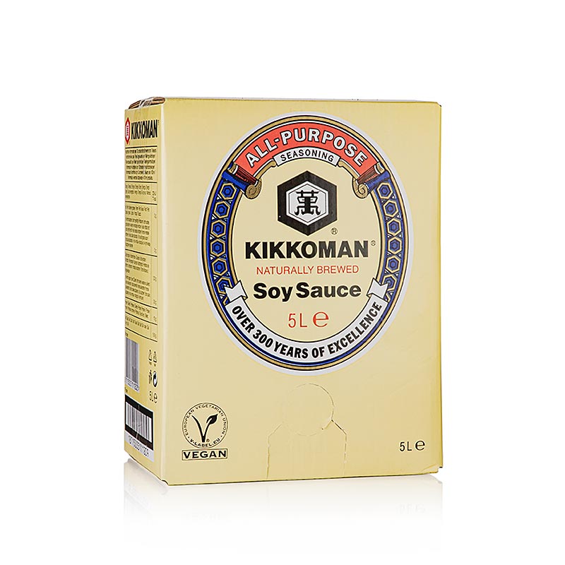 Soyasaus - Shoyu, Kikkoman - 5 liter - Bag i boks