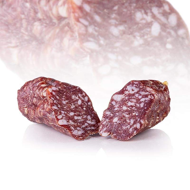 Salami à la truffe, environ 11 cm Ø 4,5 cm, avec truffe d`été, Franchi salumi - environ 200 g - vide