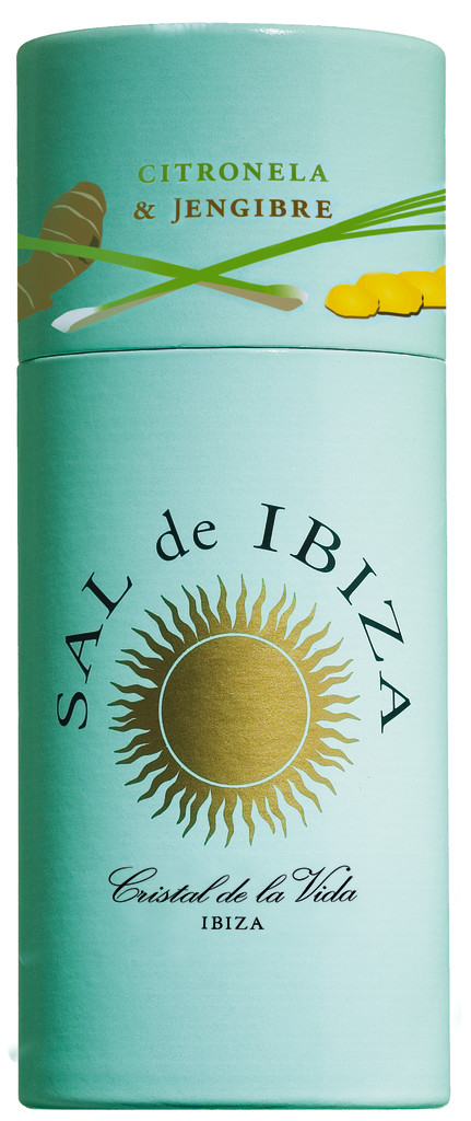 Granito Citronela + Jengibre, jewelry shaker, sea salt with lemongrass + ginger, Sal de Ibiza - 100 g - Piece Granito Citronela + Jengibre, jewelry shaker, sea salt with lemongrass + ginger, Sal de Ibiza - 100 g - Piece