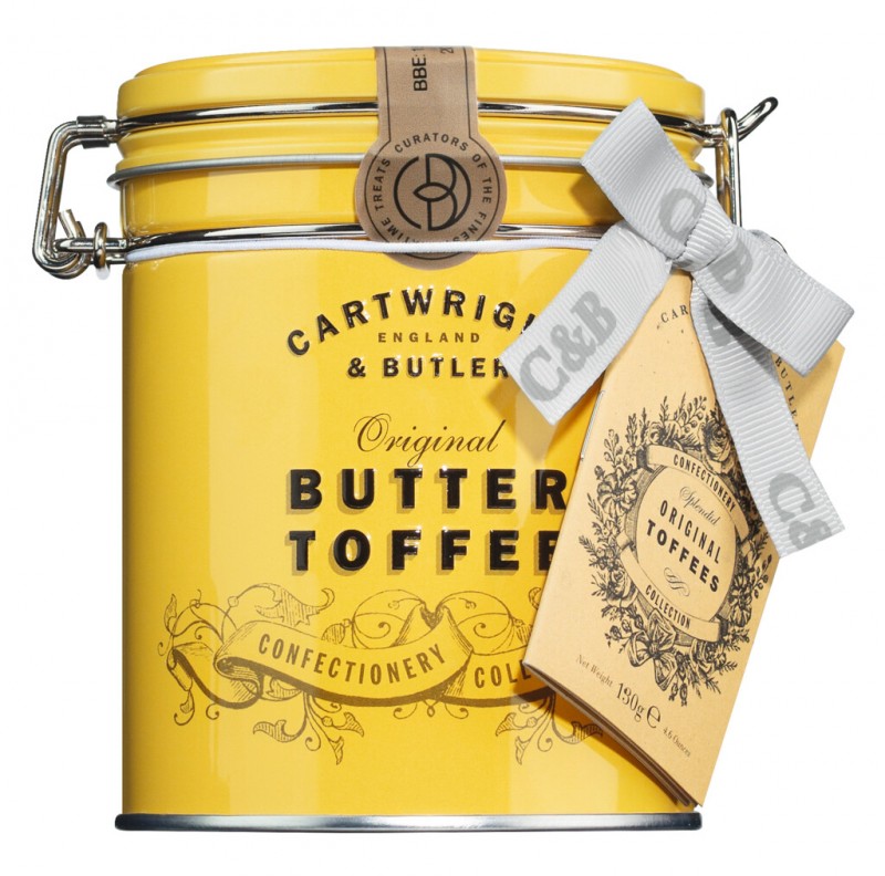 Original Toffees, Karamellbonbon, Cartwright & Butler - 130 g - Dose