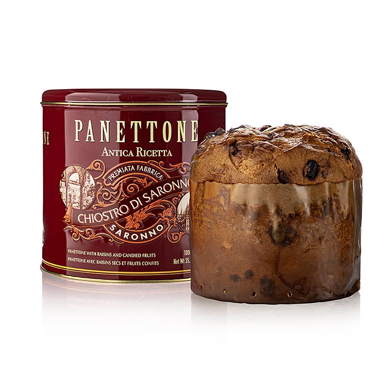 Weihnachtskuchen Panettone - Klassik, Metalldose Cornice, Lazzaroni - 1 kg - Dose