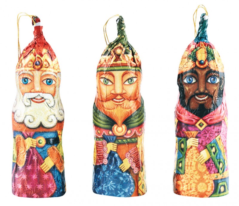 Reyes Magos, Epiphany, height 10 cm, Simon Coll - 20 x 25 g - display