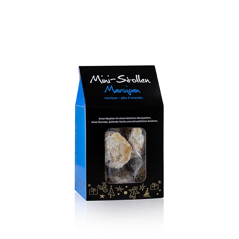 Christmas cookies - Mini Stollen pieces with marzipan - 250 g - box