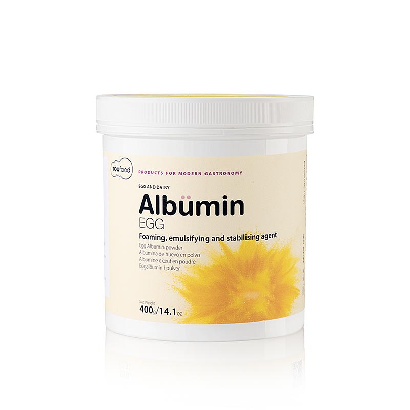 TOUFOOD ALBUMIN AEG, kyllingaeg toerret protein - 400 g - Pe kan