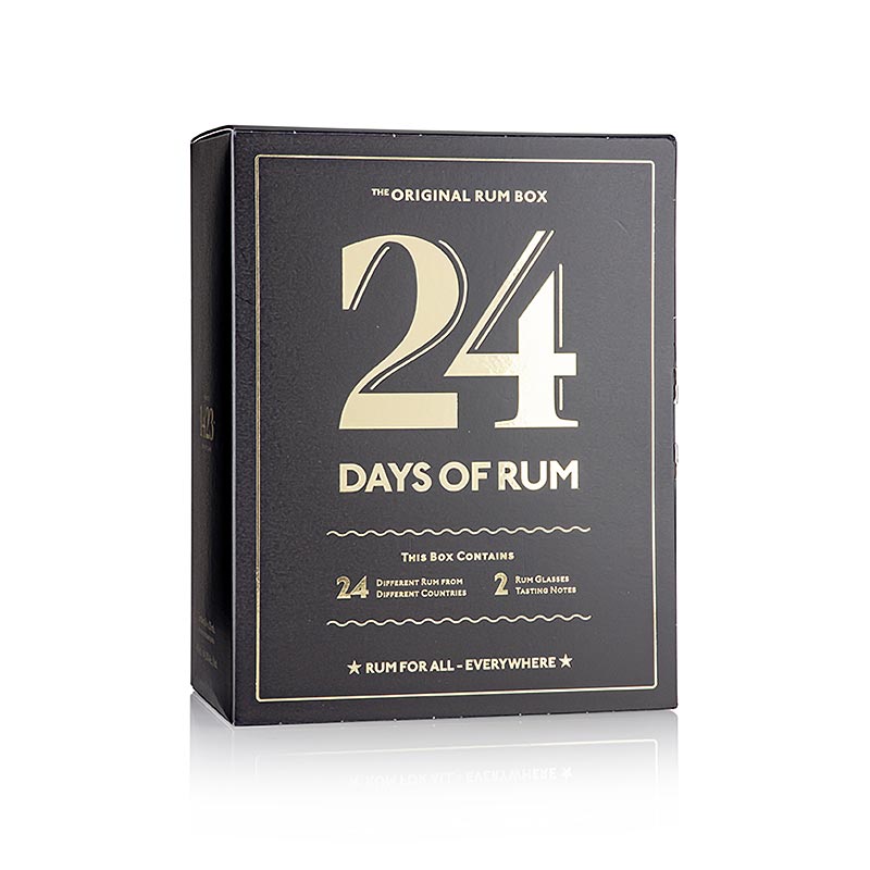 Adventskalender 24 Days of Rum - Edition Schwarz (Black) - 480 ml - Karton