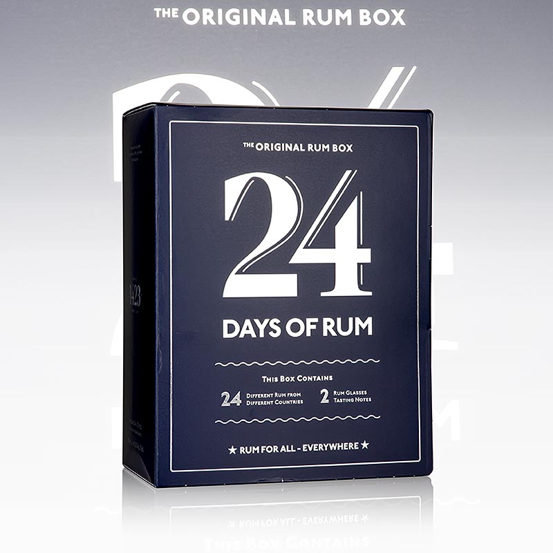 Advent Calendar 24 Days of Rum, Edition Blue - 480 ml, 24 x 20ml - Cardboard