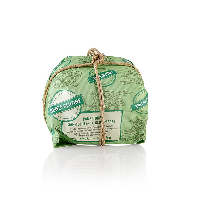 Kersttaart panettone - klassiek, glutenvrij, lazzaroni - 600g - Papier