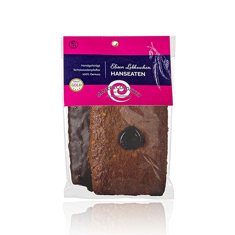 Hanseaten Elisen Lebkuchen, 2 Sorten, Manke & Coldewey - 140 g, 2 x 70g - Beutel