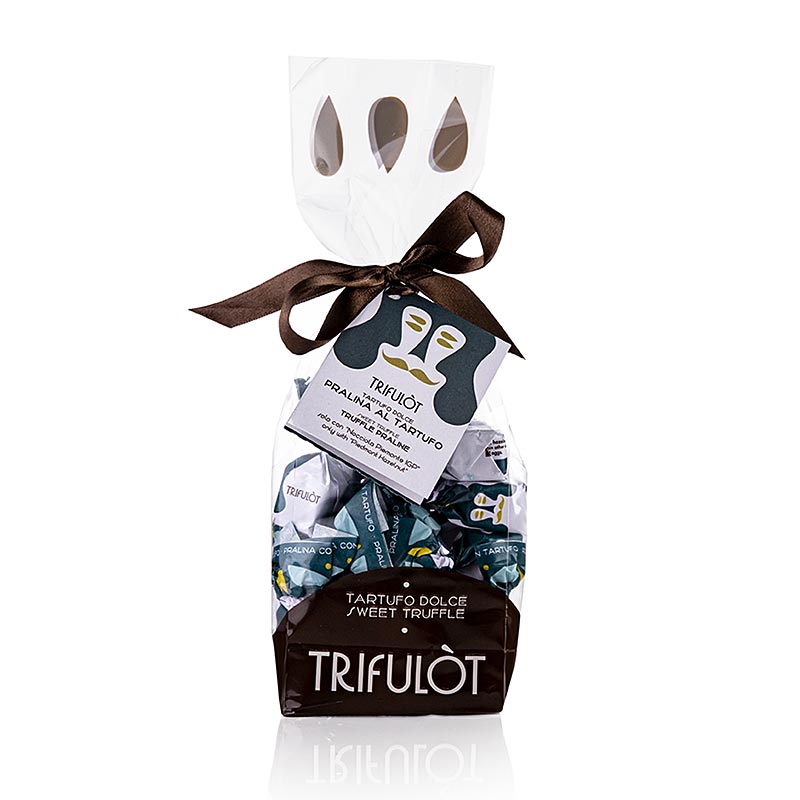 trifulot - Truffle Pralines Alba mini, summer truffle (teal), 180g, Tartuflanghe - 180 g - bag