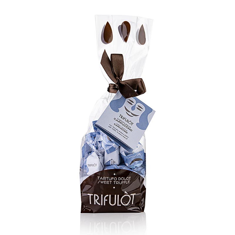 trifulot - Trüffelpralinen Alba mini, Cappuccino (hellblau), Tartuflanghe - 180 g - Beutel