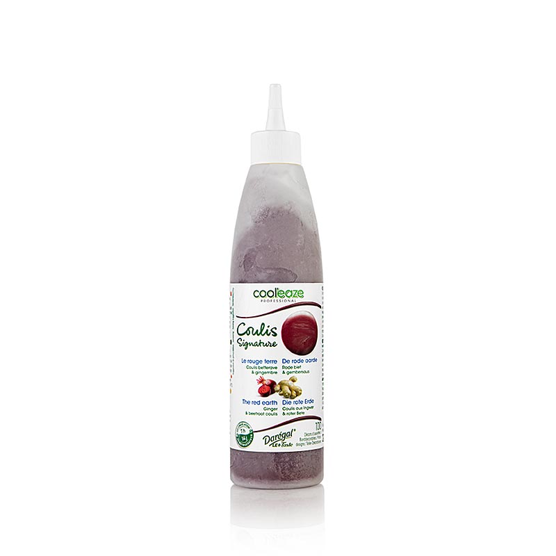 Coulis Red Earth, valmistettu punajuuresta ja inkivaarista, DAREGAL - 240 g - PE-pullo